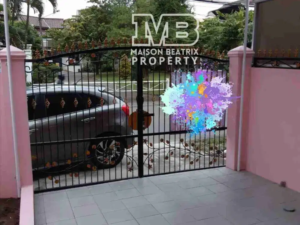 DIJUAL RUMAH DG ROW JALAN LEBAR, ONE GATE SISTEM. NUSALOKA BSD