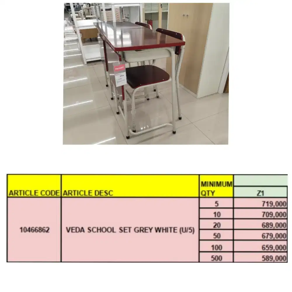 Auric kursi dan meja belajar