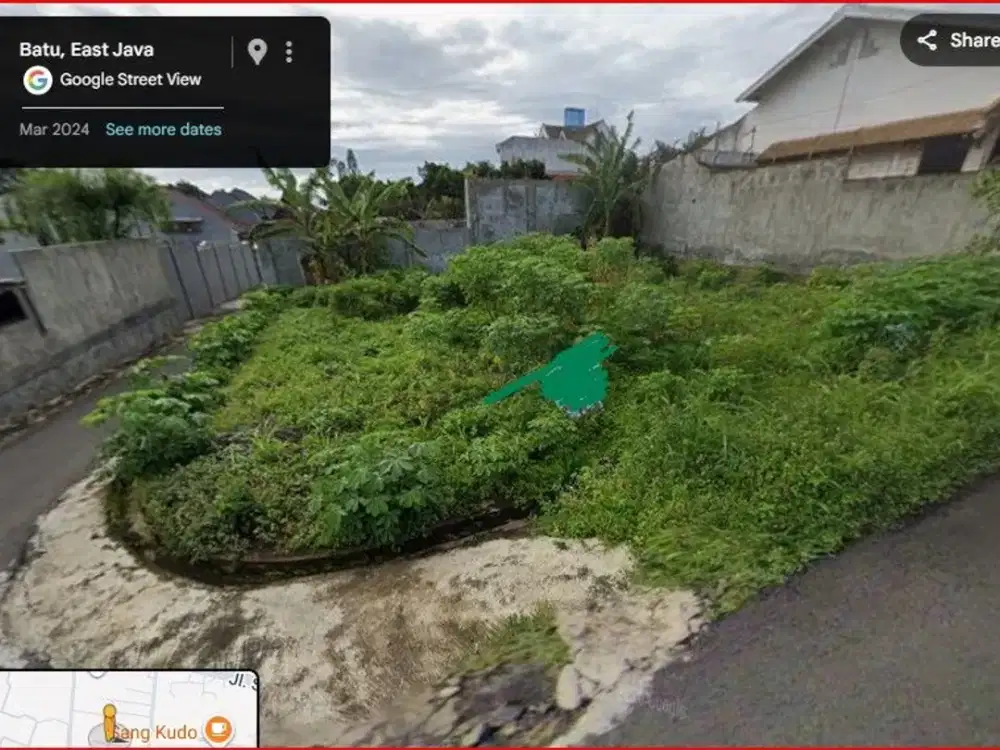 Dijual segera tanah hook dekat Agro Wisata Kusuma , Batu