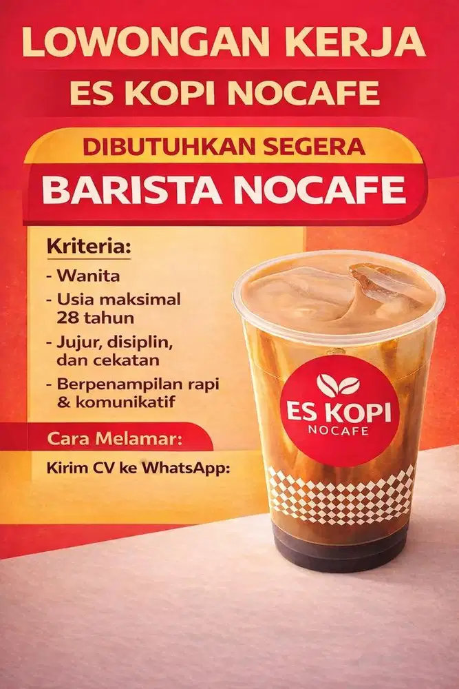 LOKER BARISTA BEKASI
