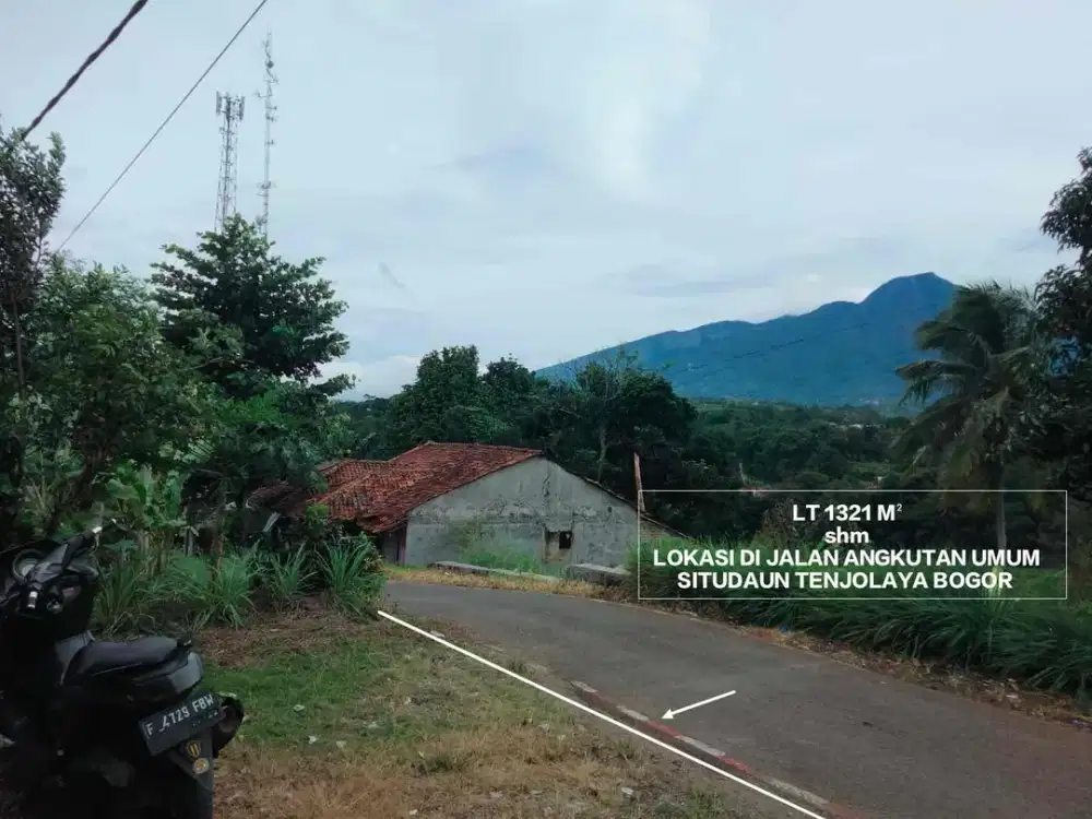 TANAH MURAH VIEW CANTIK GUNUNG DAN CITY LIGHT LOKASI DI KECAMATAN TENJOLAYA BOGOR