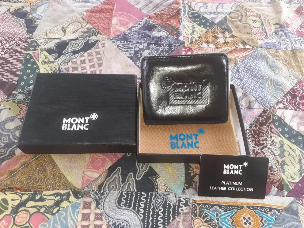 Dompet MontBlank kulit Asli