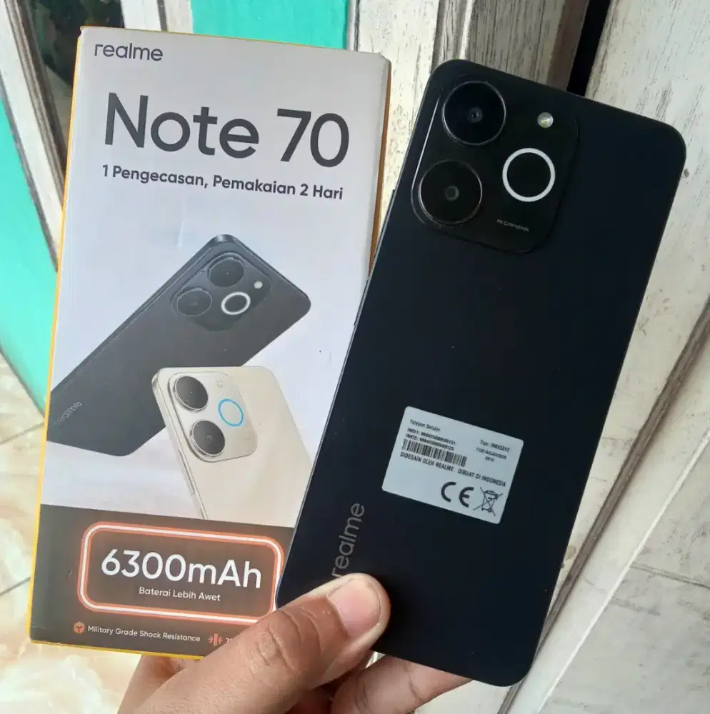 Realme note 70 ram 4+4/128