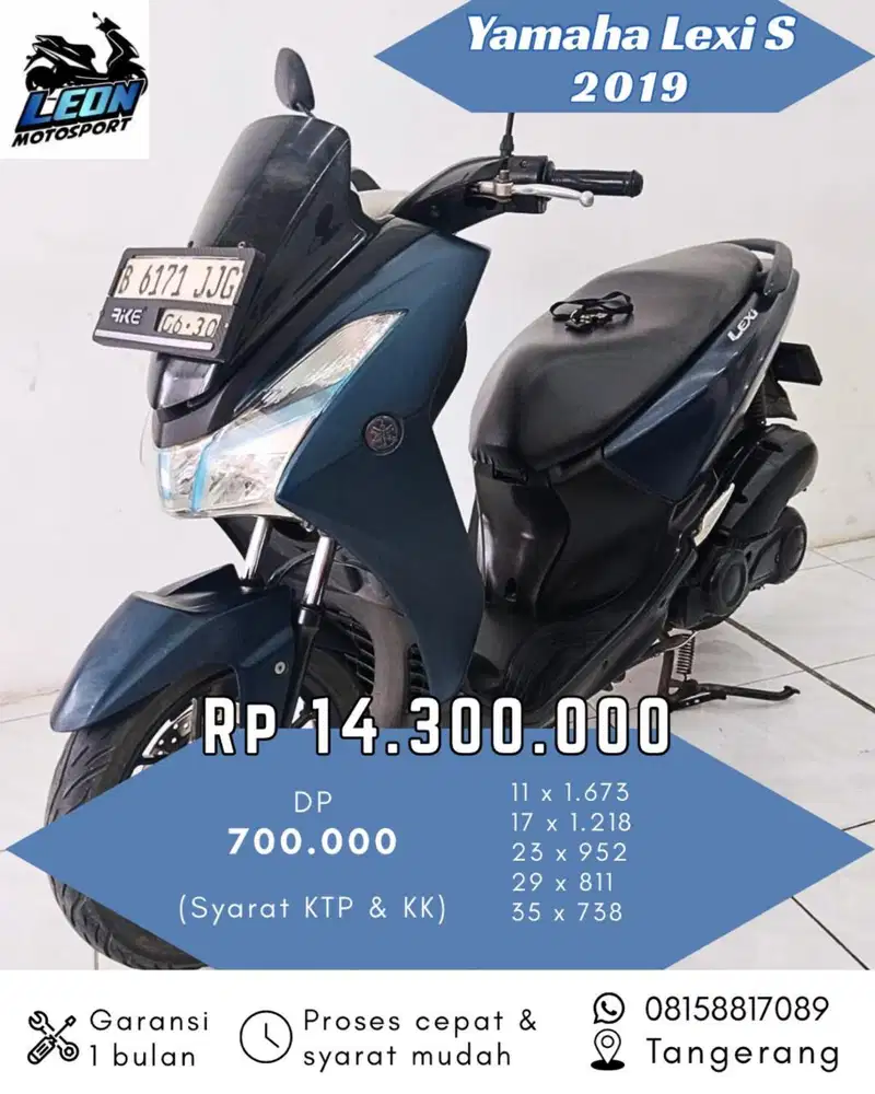 Yamaha Lexi S 2019, jual beli motor seken