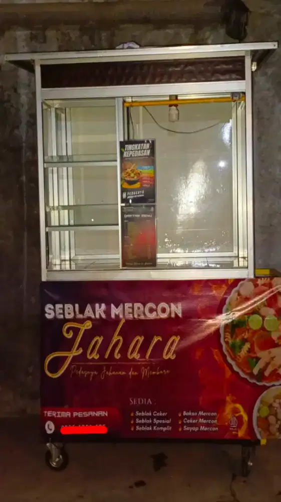 GEROBAK STAINLESS 4 RODA UNTUK USAHA