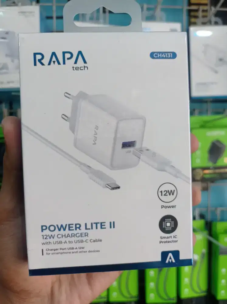 Travel Charger USB-A to Type-C 12W RAPATech