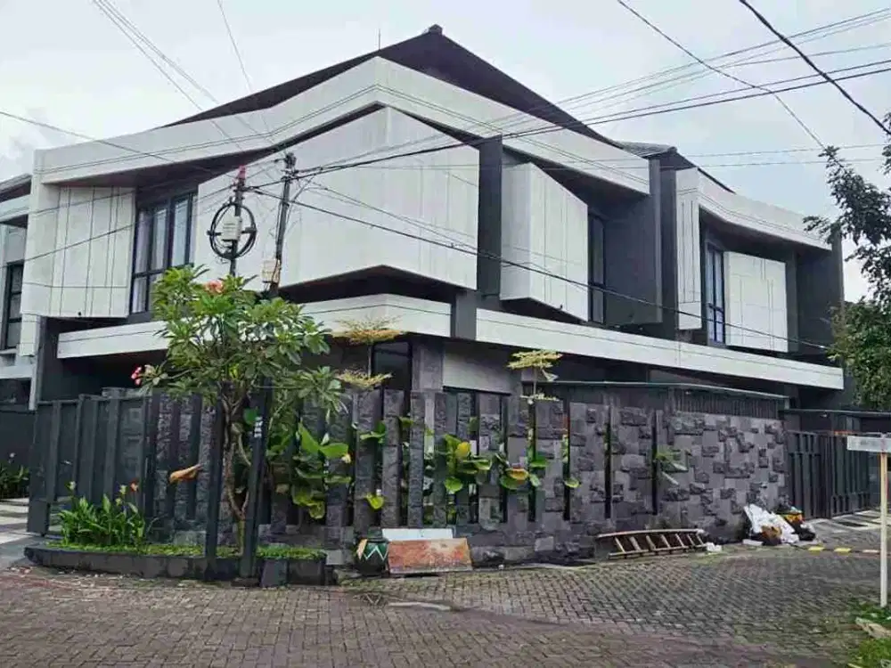 Jual Rumah Baru Gress Modern Minimalis Manyar Indah 2lt Hook