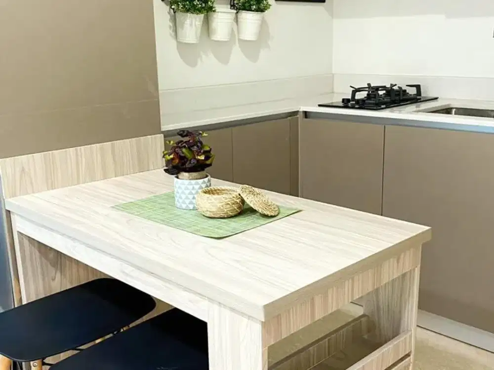 DISEWA APARTEMEN GOLD COAST PIK TIPE 1 BR 51m FULL FURNISH CANTIK SEA VIEW READY HUNI MURAH