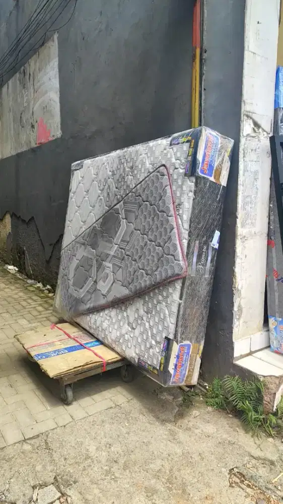 SPRING BED PANDA UK 160 X 200 X 25 cm bonus kasur lipat