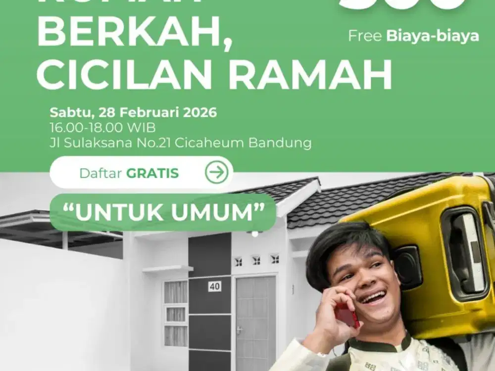 MASIH NGONTRAK ? Saatnya Punya Rumah Sendiri! DP 0% – Booking 500 Ribu Saja!