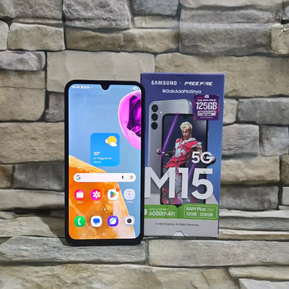 Samsung Galaxy M15 5G 6/128 Blue Fulset segel mulus 95%,minus Shadow