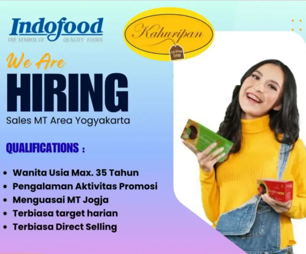 Sales Modern Trade Retail Food Yogyakarta