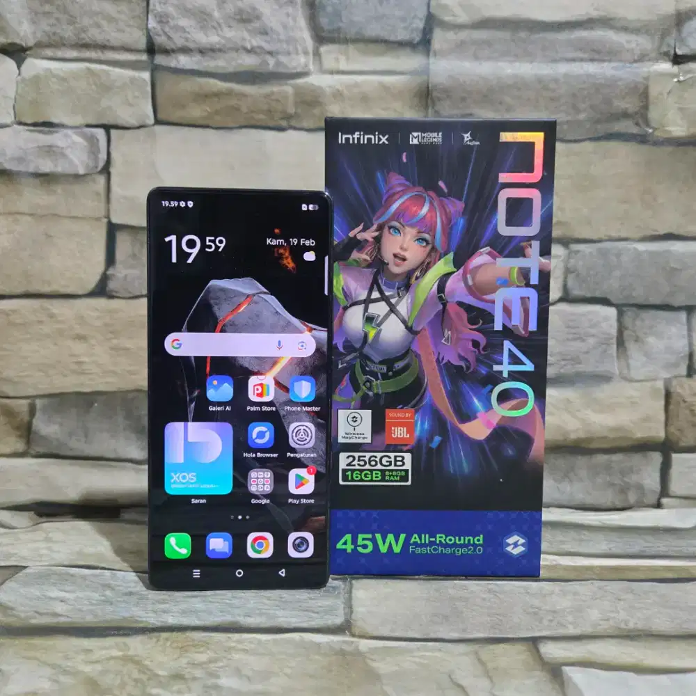 Infinix Note 40 8/256 4G Black Fulset segel mulus 95%,minus Backdoor