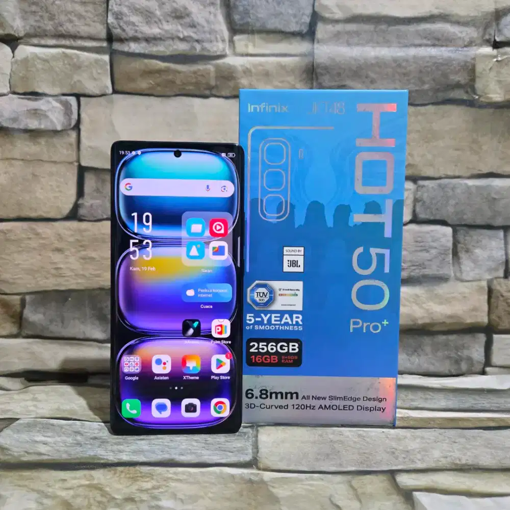 Infinix Hot 50 Pro Plus 8/256 4G Black Fulset segel mulus 98% Garansi
