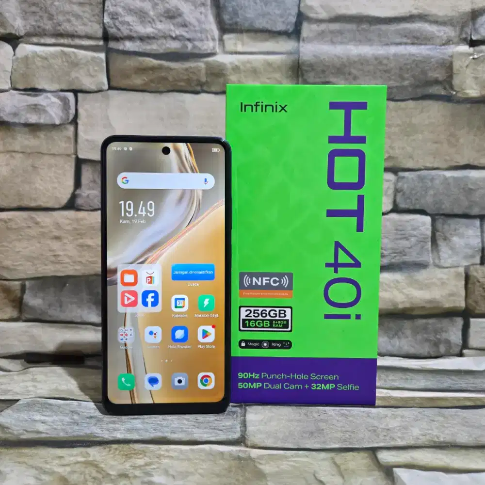 Infinix Hot 40i 8/256 4G Fulset segel mulus 98%,minus shadow bawah