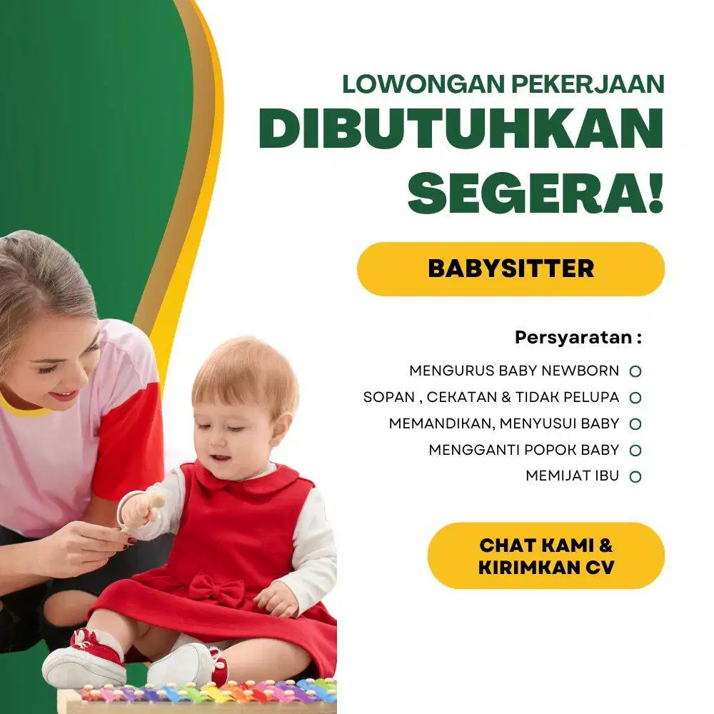 LOWONGAN KERJA BABYSITTER ( NEWBORN )