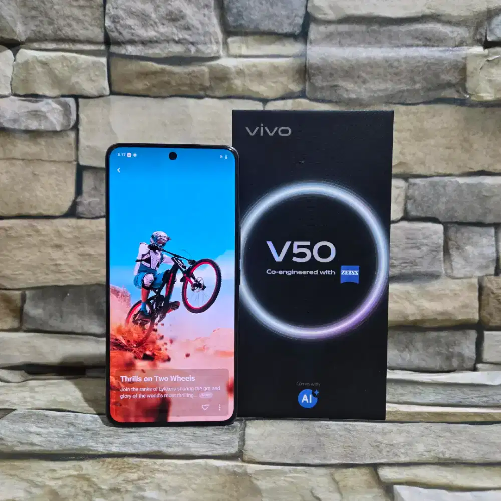 Vivo V50 5G 12/256 Black Fulset segel mulus 95% Garansi