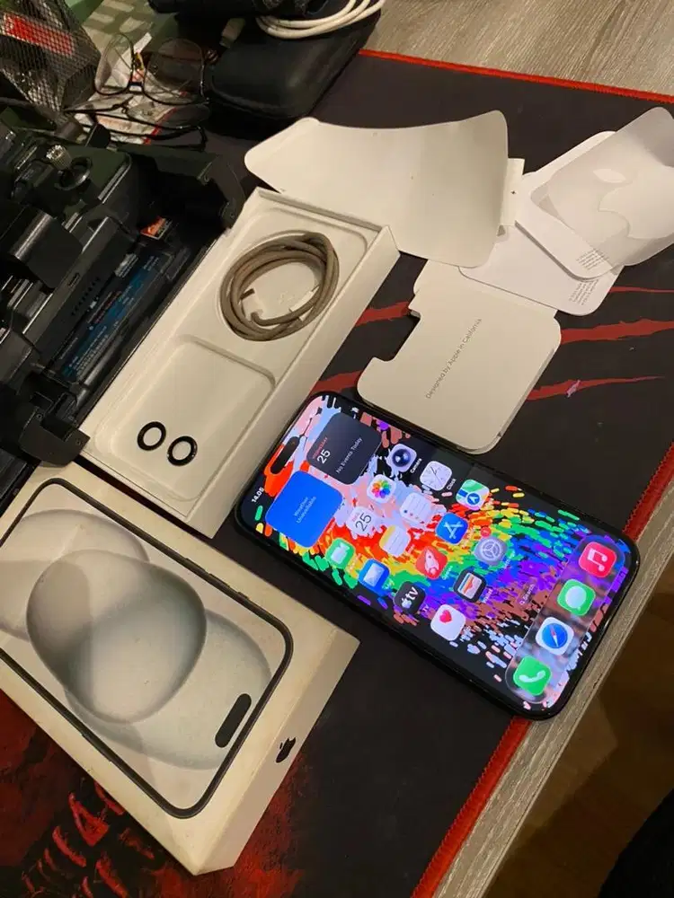 iphone 15 plus 128gb ibox fullset dari baru bisa tuker tambah