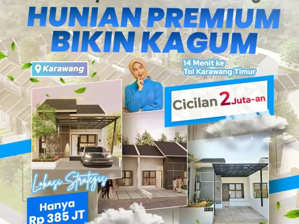 Rumah Siap Huni Harga 300 Jutaan Dekat KIIC Karawang, Cicilan 2 Jutaan