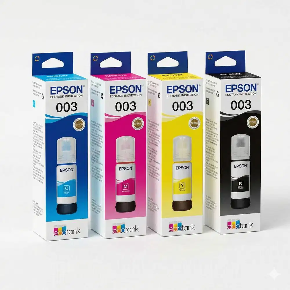 1 SET Tinta Epson 003 - Black Cyan Yellow Magenta