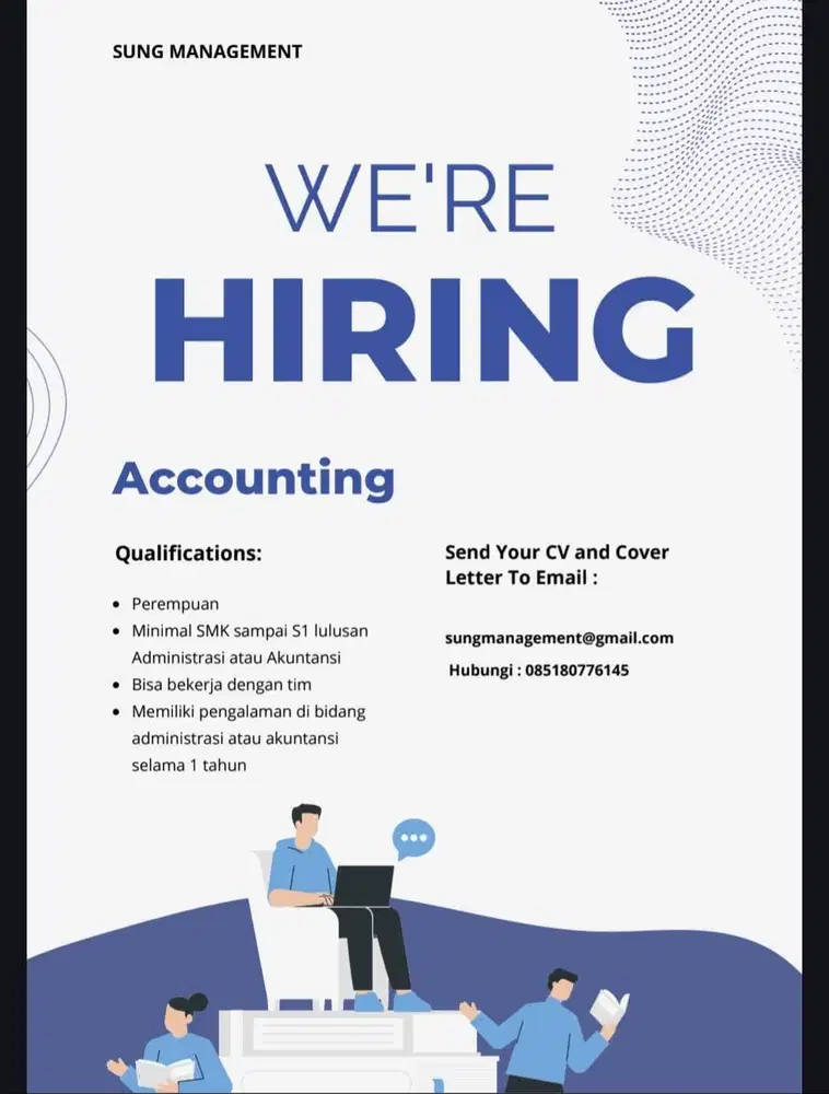 Lowongan Accounting Perusahaan Laundry di Bali