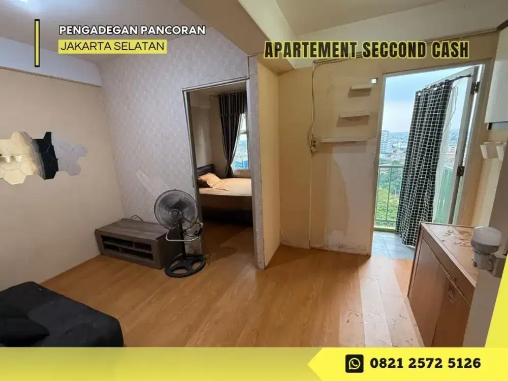 Jual Cash Apartement Pancoran Riverside 2BR dkt Tol di Jakarta Selatan