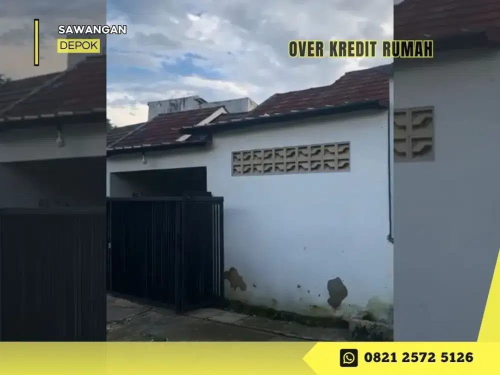 Jual Over Kredit Rmh 48JT dkt Tol Sawangan di Cluster Swadaya Depok