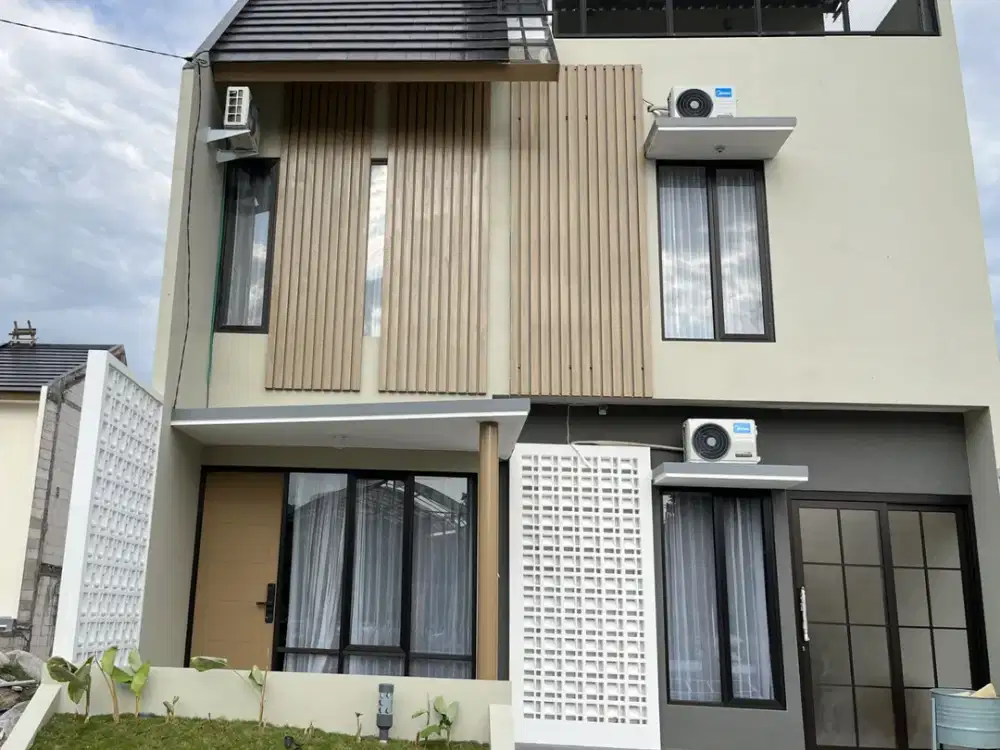 villa asri 800 jutaan kota batu malang, bonus furnished 3 menit alun-alun