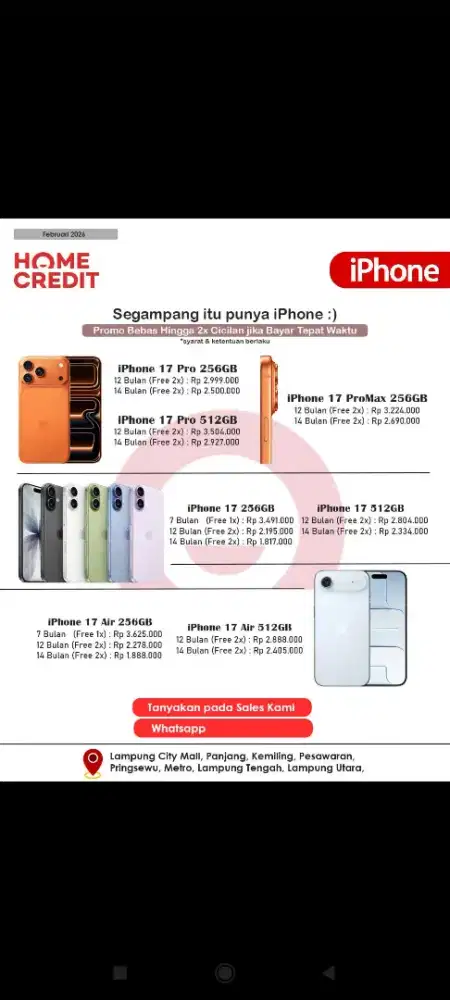 KREDIT IPHONE MODAL KTP TANPA DP