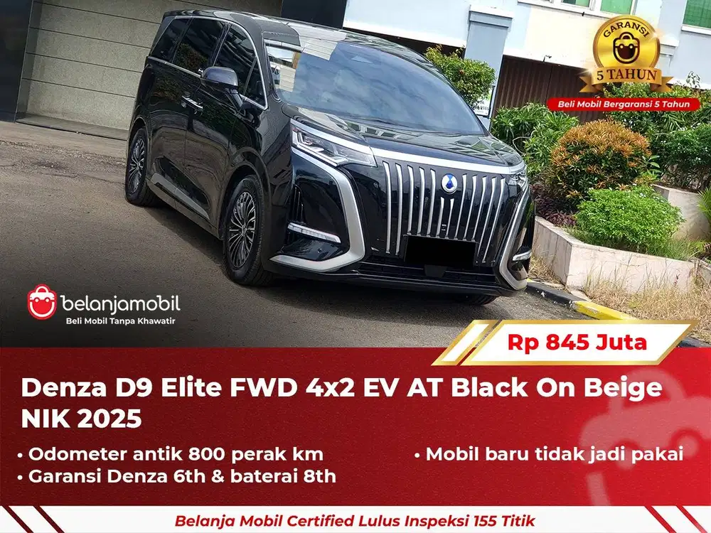 [ ODO 800 KM ] Denza D9 D 9 Elite FWD 4x2 EV AT 2025 2026