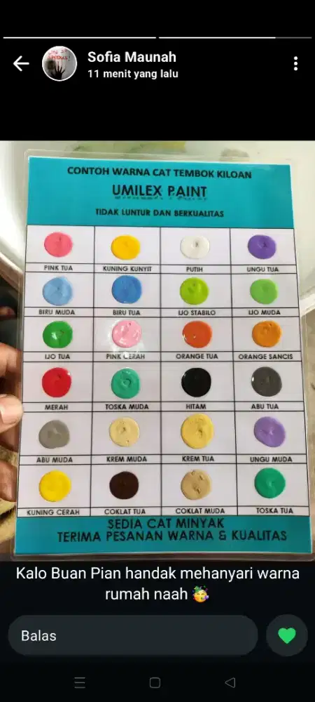 Cat tembok kualitas terbaik dikelasnya