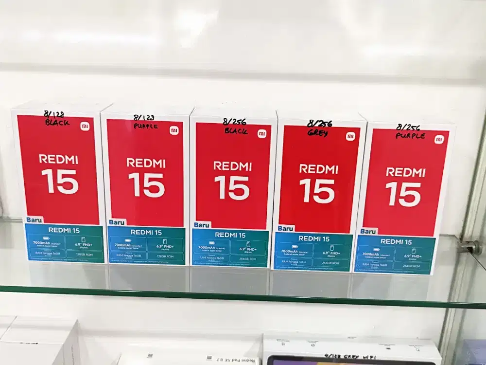 REDMI 15 NEW , Garansi 15 Bulan,Bisa COD