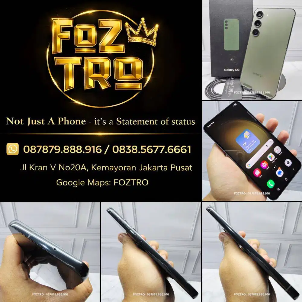 Samsung Galaxy S23 8/256GB Green Fullset Resmi Mulus Like New No Minus