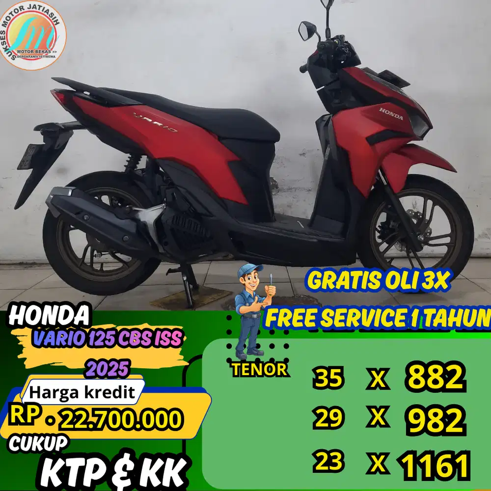 PROMO SPESIAL ANGSURAN TERMURAH PASTI ACC HONDA VARIO 125 CBS ISS 2025