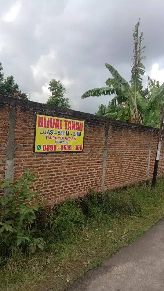 Dijual Tanah 581m2 SHM