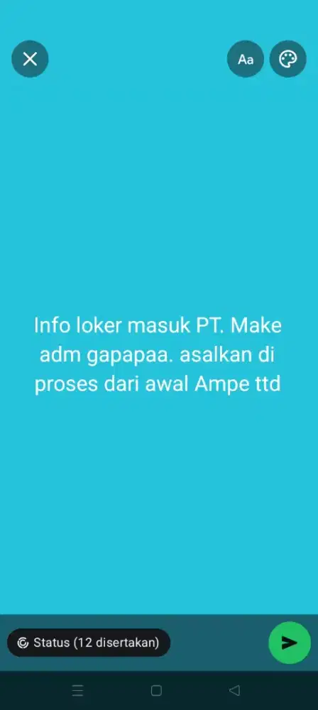 Info loker /pekerjaan