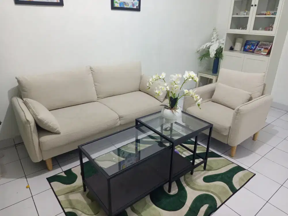 SOFA INFORMA/MEJA IKEA (BARU 4BULAN PAKAI)