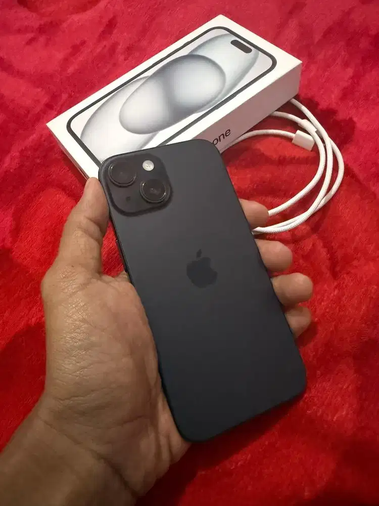 iPhone 15 128gb Black Titanium MULUS Inter