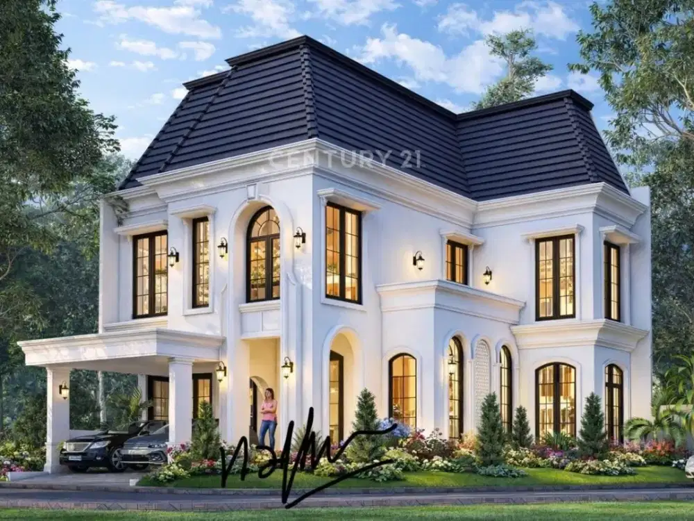 DIJUAL– RUMAH BRAND NEW KLASIK Kebayoran Residence, Bintaro  Rumah baru dengan desain klasik elegan, berada di kawasan hunian premium dan strategis Bi