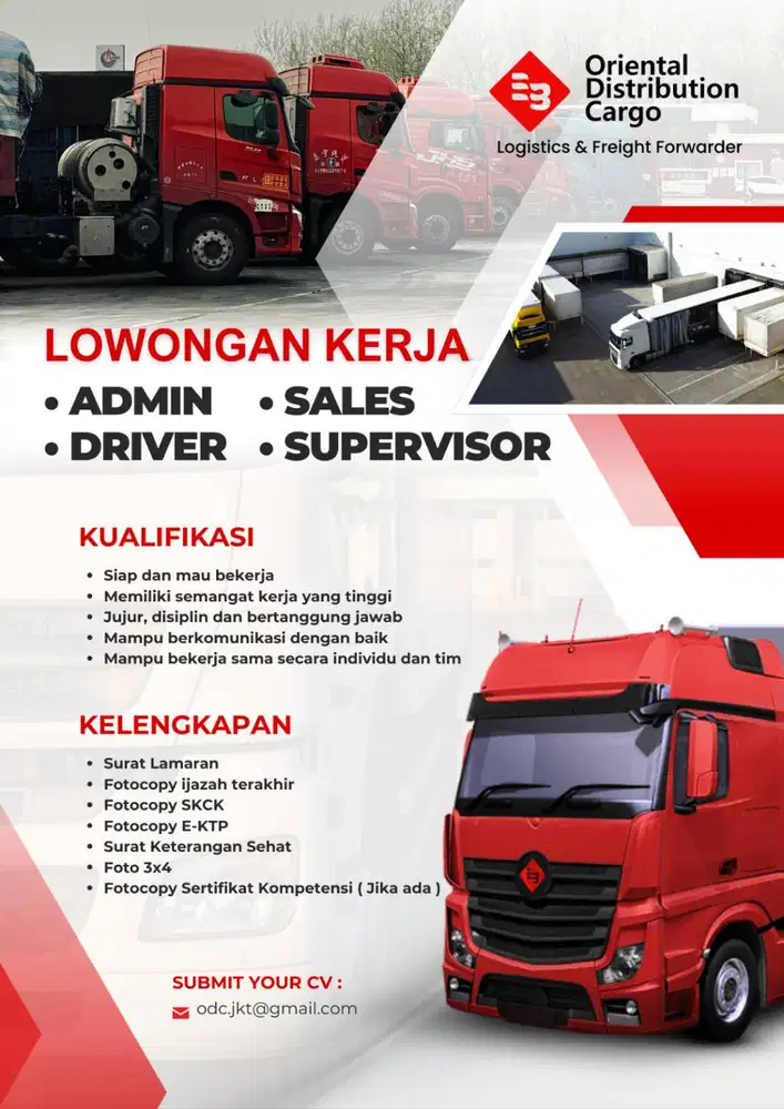 Loker Lowongan Kerja Sales di bidang expedisi , cargo, logistik