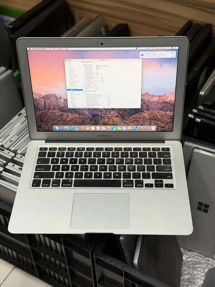 Laptop Macbook air 2017 Core i7 Ram 8gb Ssd 256gb Bergaransi DL-DC