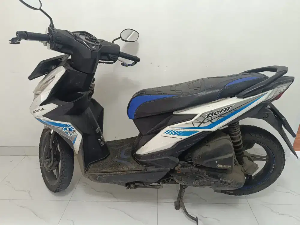 DIJUAL Motor Beat 2017 Biru Putih [Surat Lengkap]