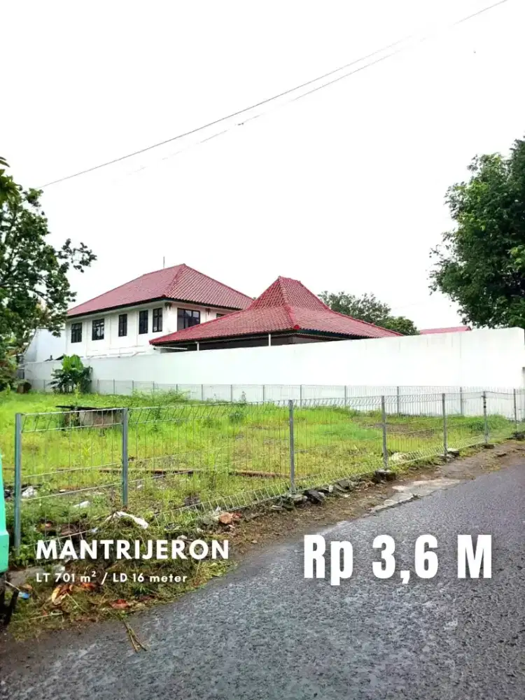 Dijual Tanah Strategis di Gedongkiwo Hanya 150 meter dari Jalan Bantul