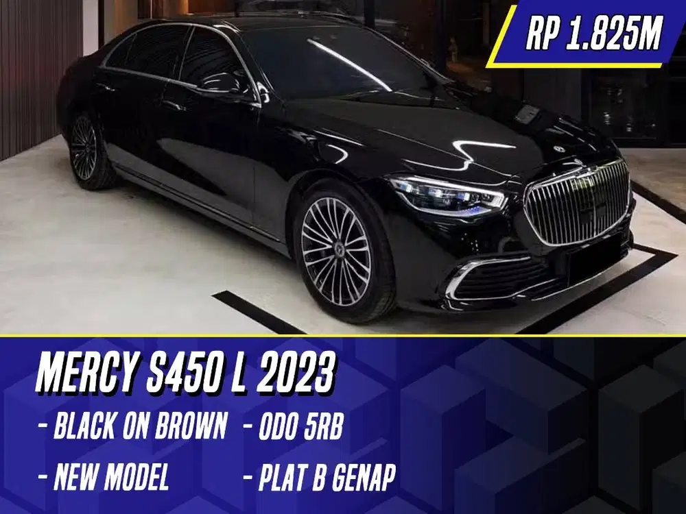 Mercedes Benz S450 L 2023 Black on Brown Hitam Mercy S450L S 450L 450