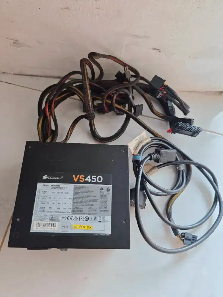 Power Supply Corsair VS450 PSU Normal Like new pemakaian pribadi