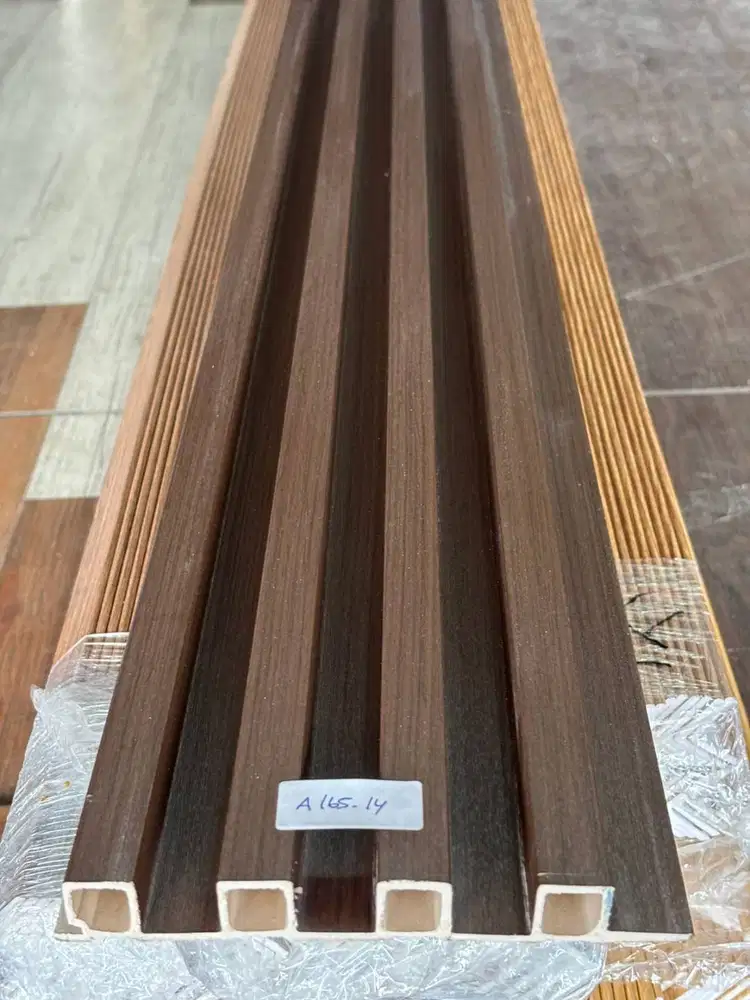 Wood Panel Dinding Wpc 290x17cm Serat Kayu