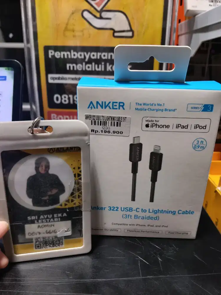 ANKER 322 USB C TO LIGHTNING CABLE 3FT ATLANTIS DAHSYAT