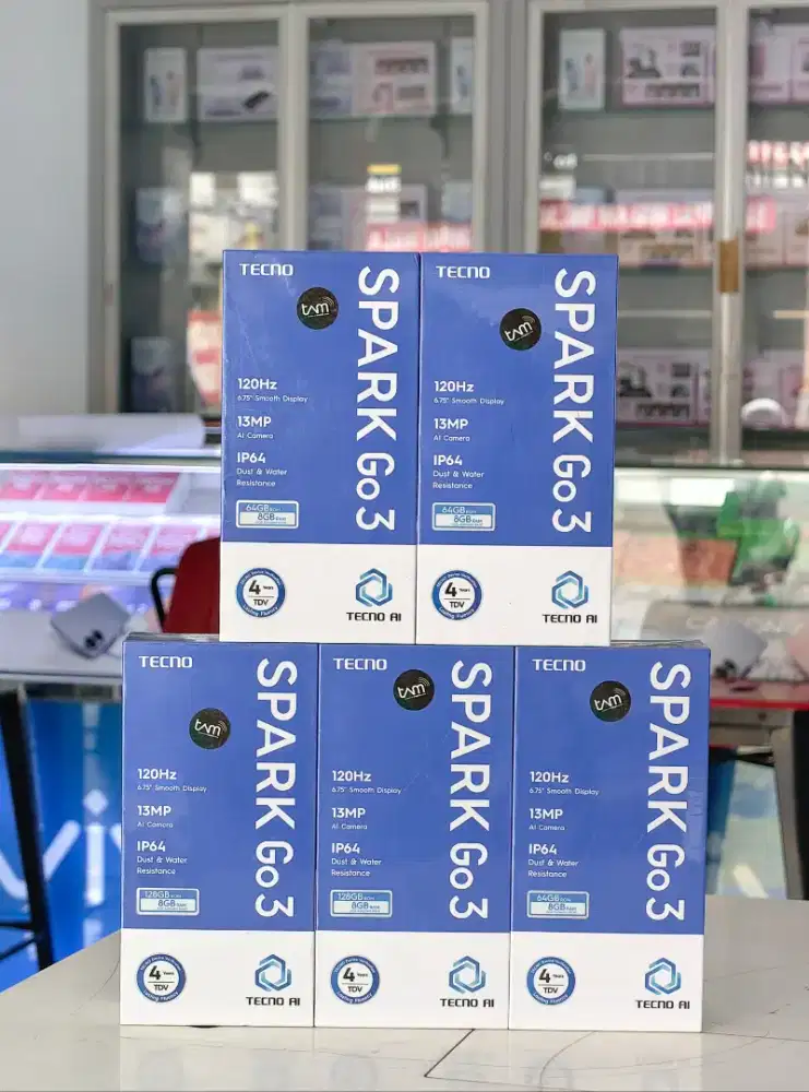 Tecno Spark go 3 4/128GB (new) *Bisa cod,diantar #Fastrespon Wa