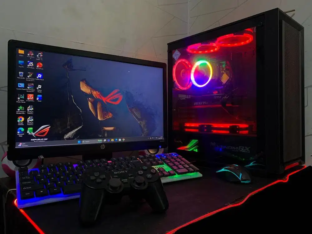 komputer pc gaming dan editing fullset core i7