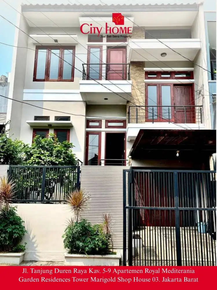 Sewa Rumah Taman Aries 2,5 Lantai Semi Furnished Dekat Tol